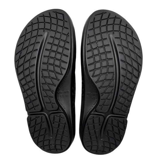 Nw Oofos Ooahh Slide Sandals Womens 10 Iridescent Snake Limited Edition Recovery - Picture 5 of 6